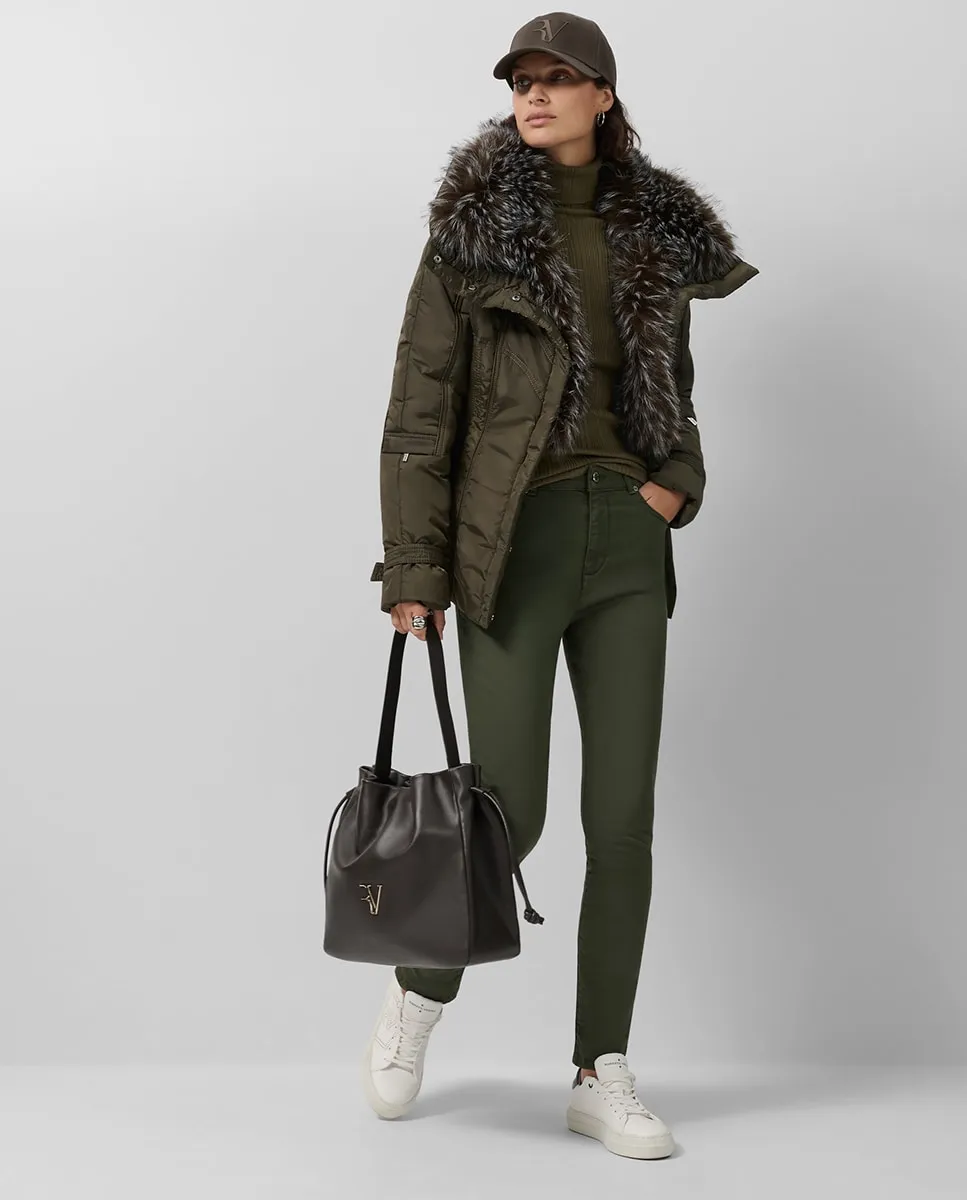 

Женские брюки с пятью карманами Roberto Verino, зеленый