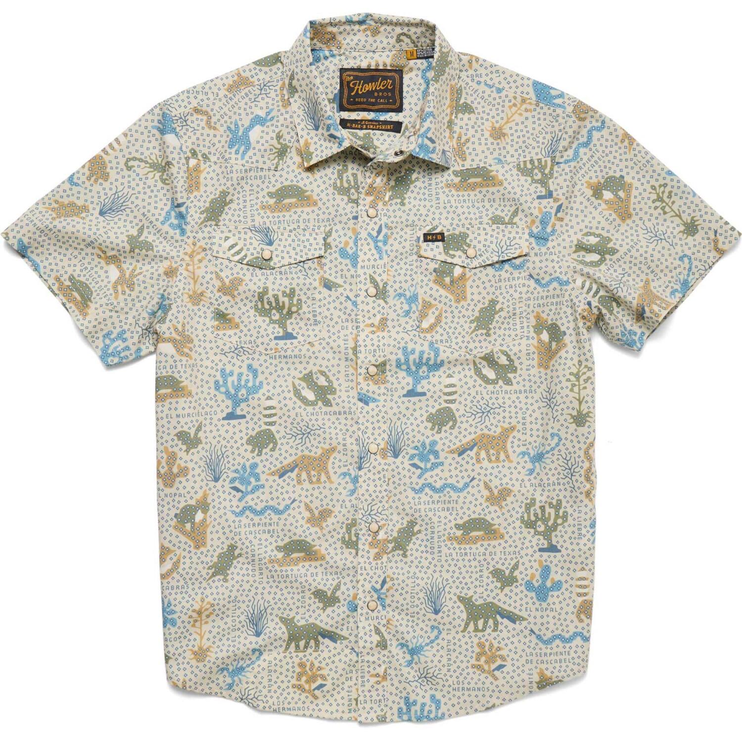 

Мужская рубашка с застежкой H Bar B Howler Brothers, Ecosistema/Sand