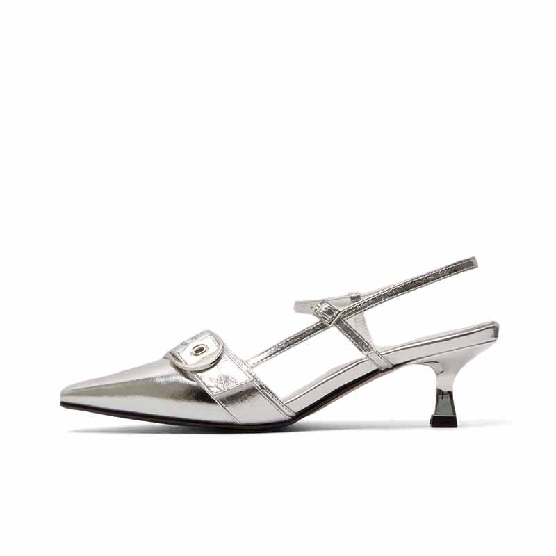 SHOEMAKER QUEEN Стройные каблуки на высоком каблуке женские молочно-белые, цвет Milk White — фото 3