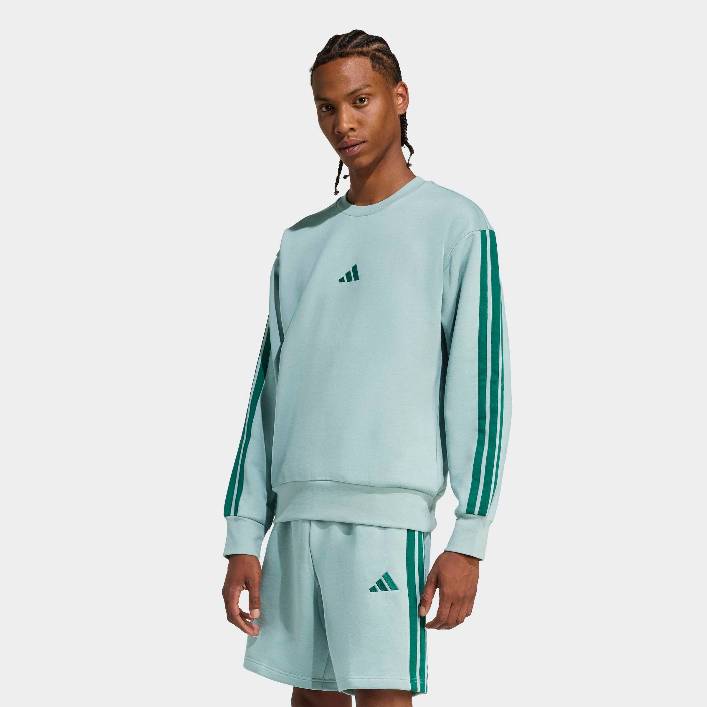 Adidas Sportswear Спортивный свитшот в зеленом цвете — фото 3