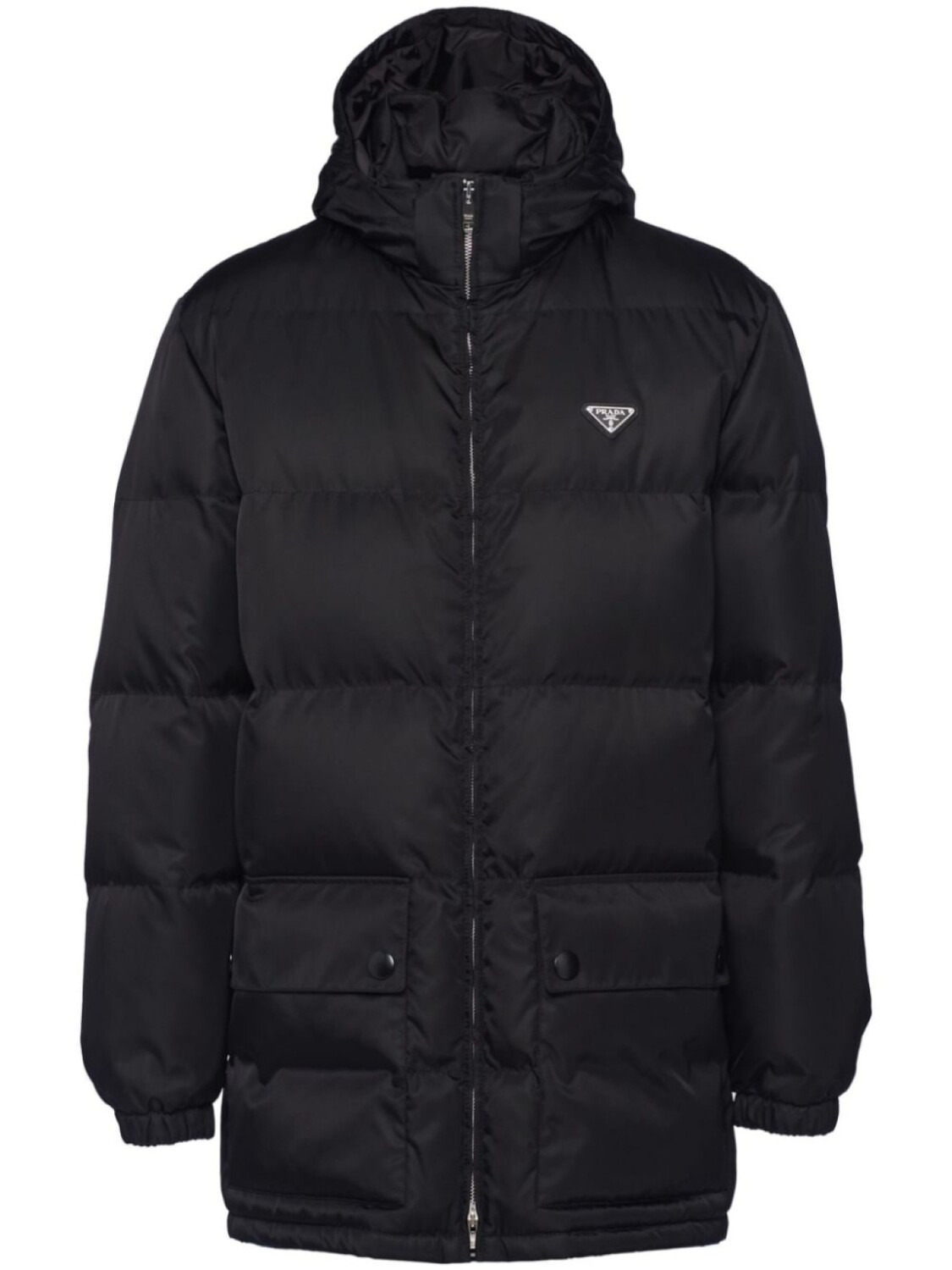 

Prada пуховик Re-Nylon, черный