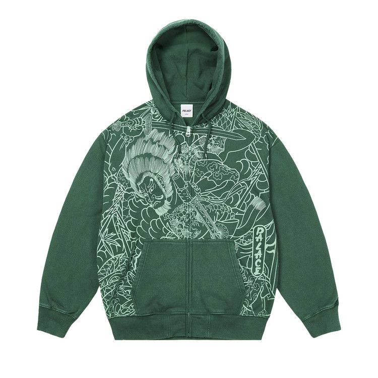 

Толстовка Palace Susanoo Zip Hood, Racey Green