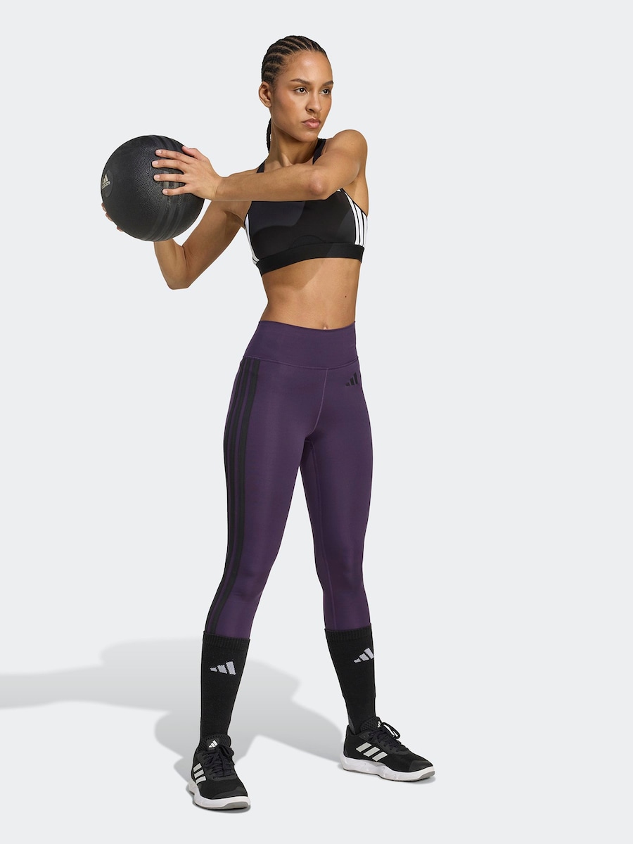 Узкие спортивные брюки ADIDAS PERFORMANCE Optime Essentials, фиолетовый — фото 2