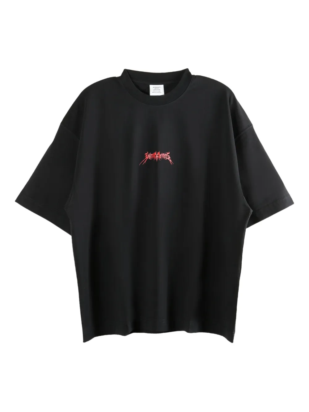 

Футболка с логотипом VETEMENTS, черный