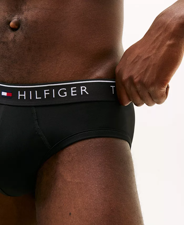 Комплект из 3 мужских микровлагоотводящих трусов Tommy Hilfiger, черный — фото 4