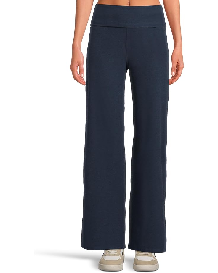

Брюки Beyond Yoga Spacedye Foldover Wide Leg Pants, цвет Nocturnal Navy