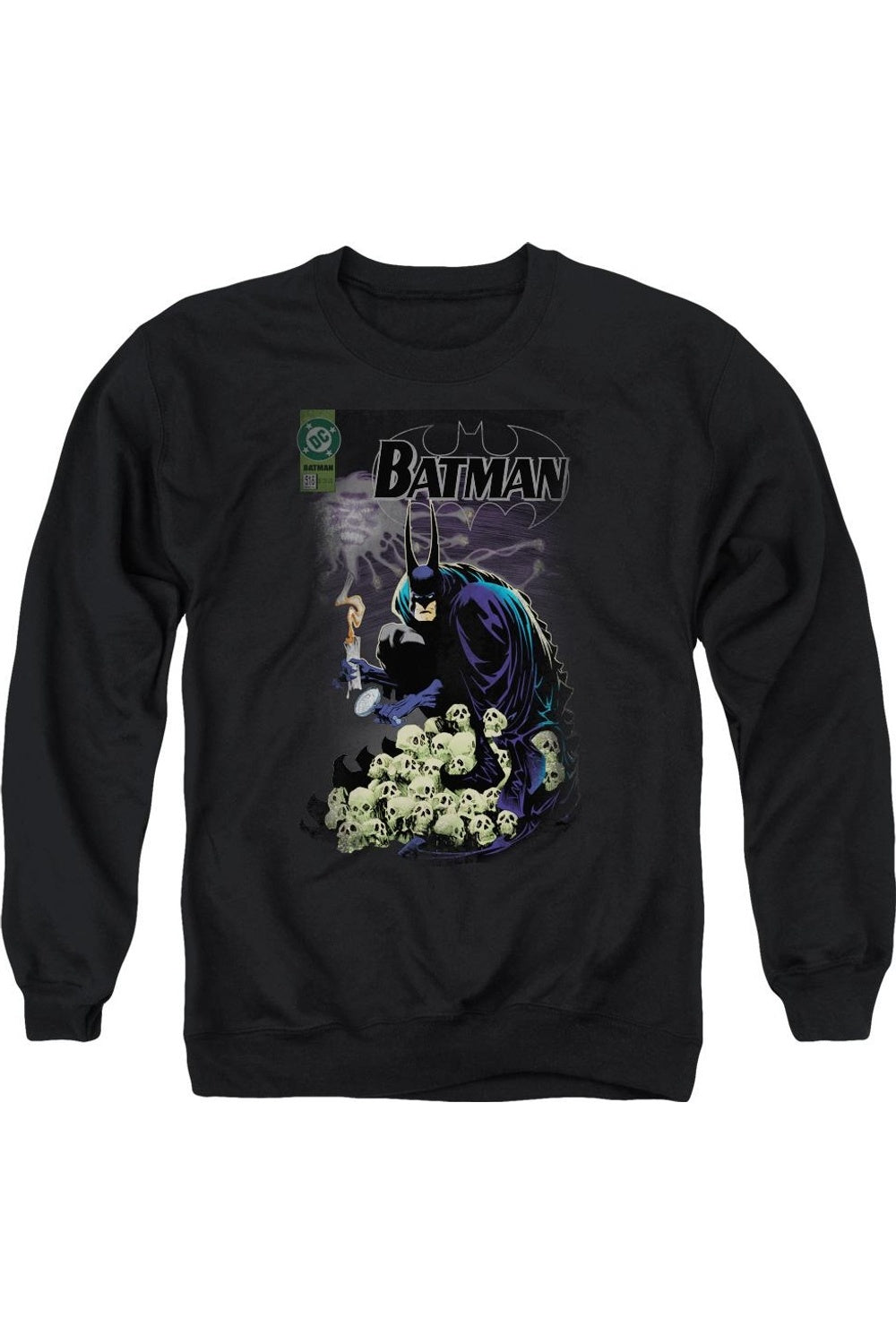 

Толстовка Batman Cover #516 для взрослых с круглым вырезом Gildan, черный
