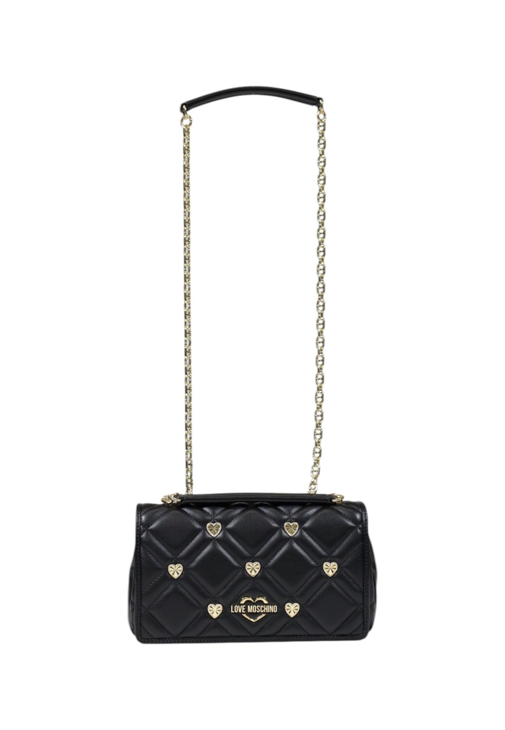 

Сумка Love Moschino с сердечками, черный