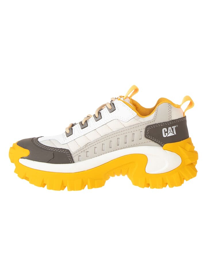 

Низкие кроссовки CAT Leder Intruder, цвет weiß/gelb/grau