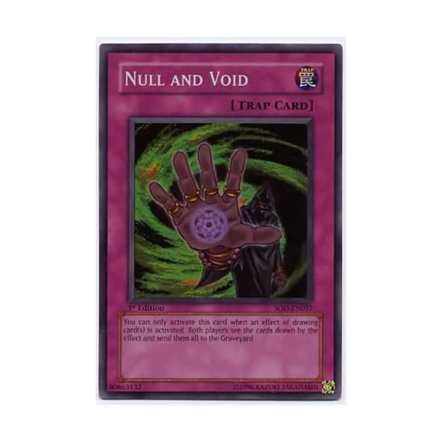 

CCG Нуль и Пустота (Супер Редкий), Yu-Gi-Oh - Soul of the Duelist - Singles