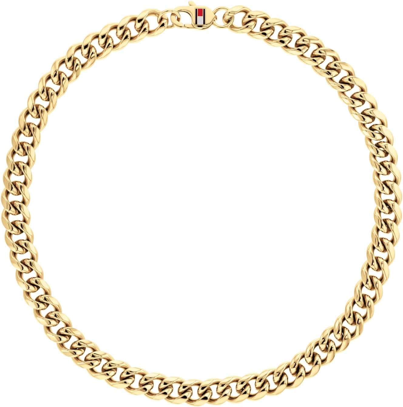 

Мужские украшения Tommy Hilfiger - ожерелье-цепочка из нержавеющей стали с застежкой-карабином - идеально подходит для повседневных и деловых случаев - модный аксессуар, подарок для него, Gold Plated