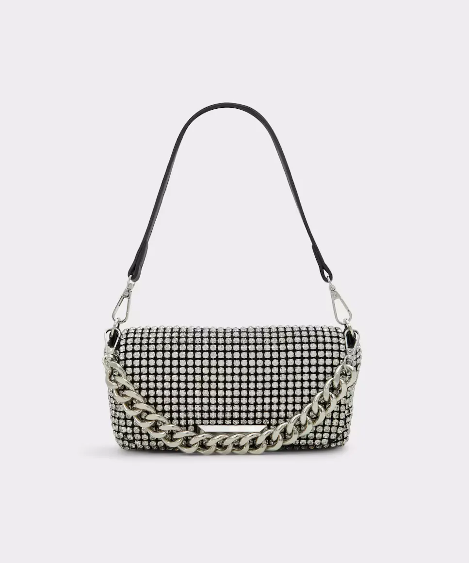 

Сумка через плечо с магнитной застежкой Aldo, серебрянный