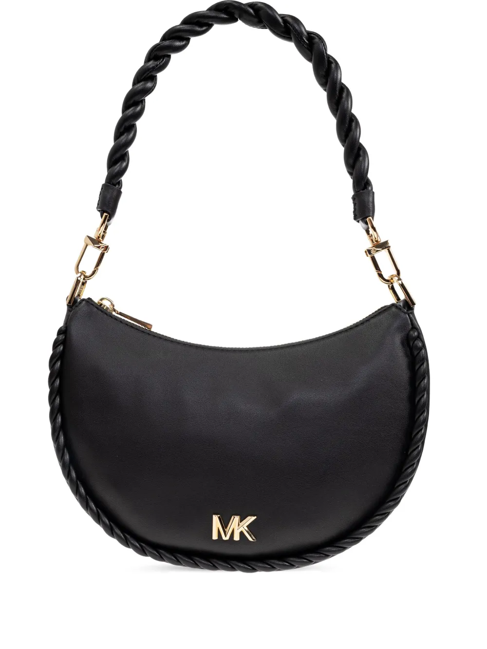 

Сумка на плечо с плетеным ремнем Michael Michael Kors, черный