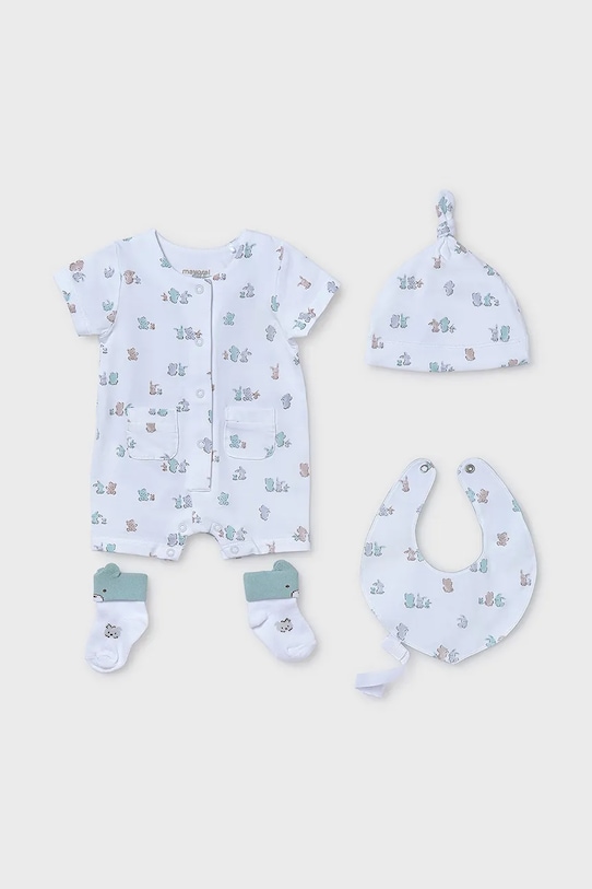 

Комплект для новорожденного 4 предмета Mayoral Newborn, бирюзовый