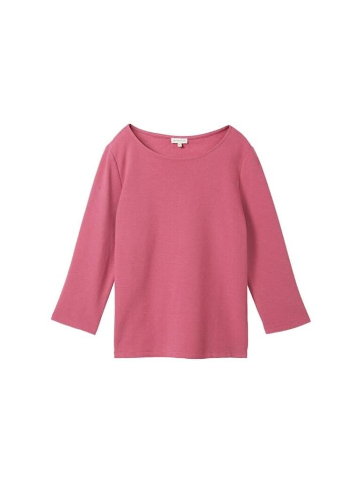 

Лонгслив Tom Tailor Langarmshirt, цвет pink velvet
