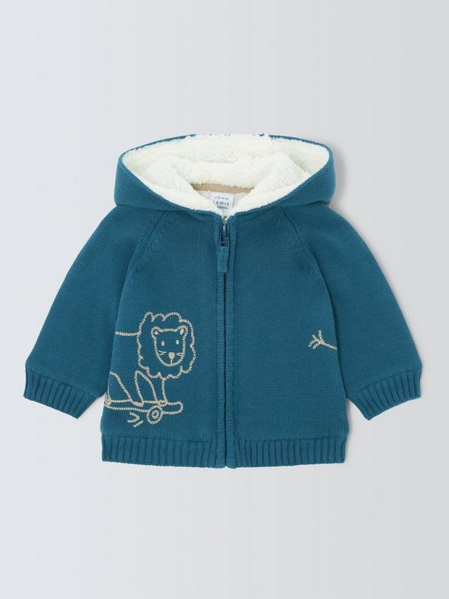 

Кардиган Baby Lion Borg John Lewis, Blue