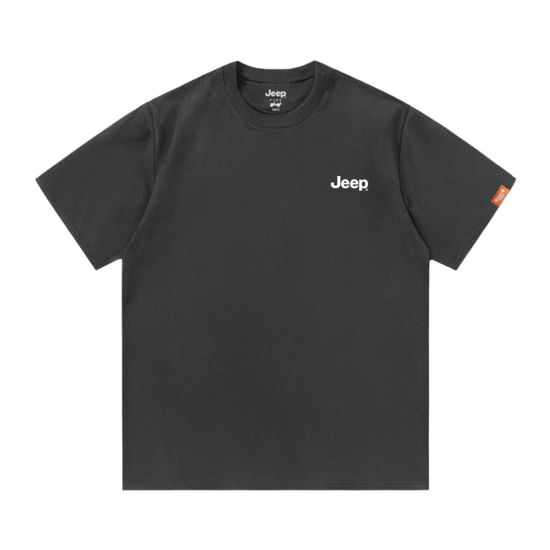 

Футболка для школьников с круглым вырезом Moderate Jeep, темно-серый