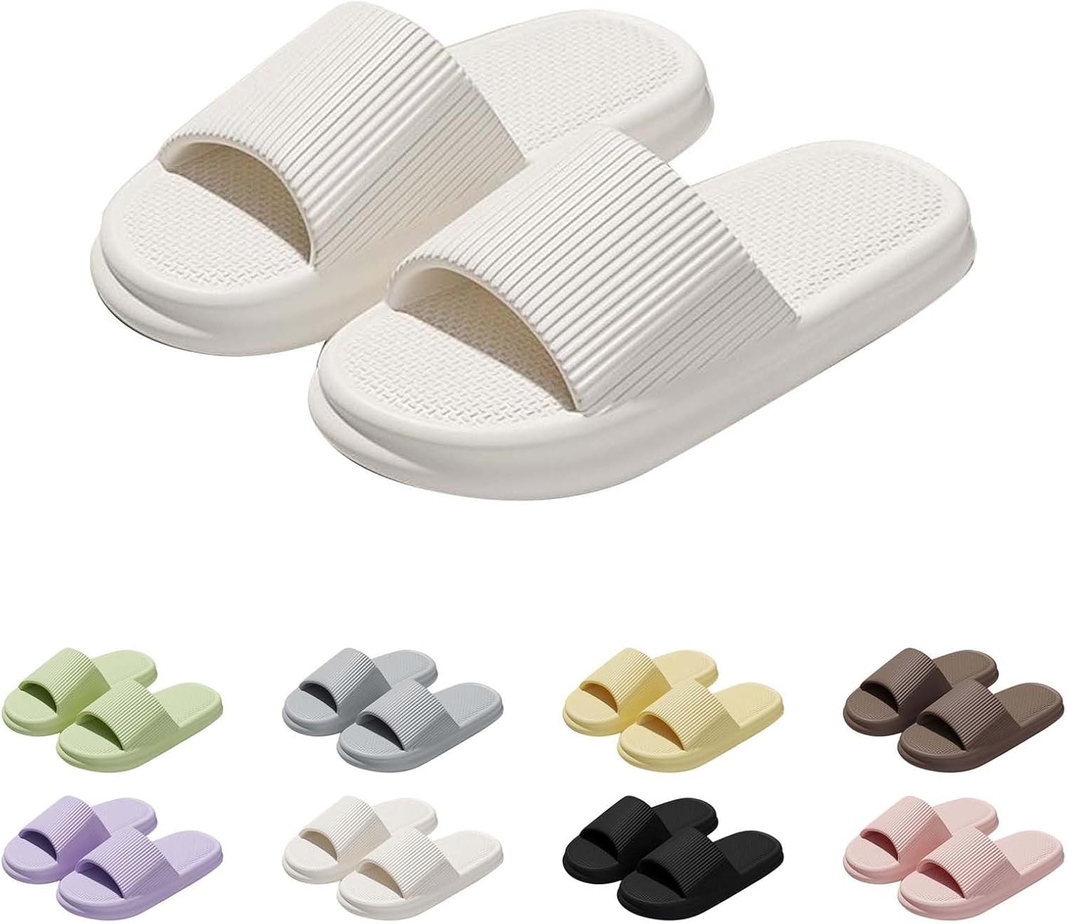 

Летние домашние тапочки Betadog с нескользящей мягкой подошвой для мужчин и женщин, размер 6, для дома и улицы, белый