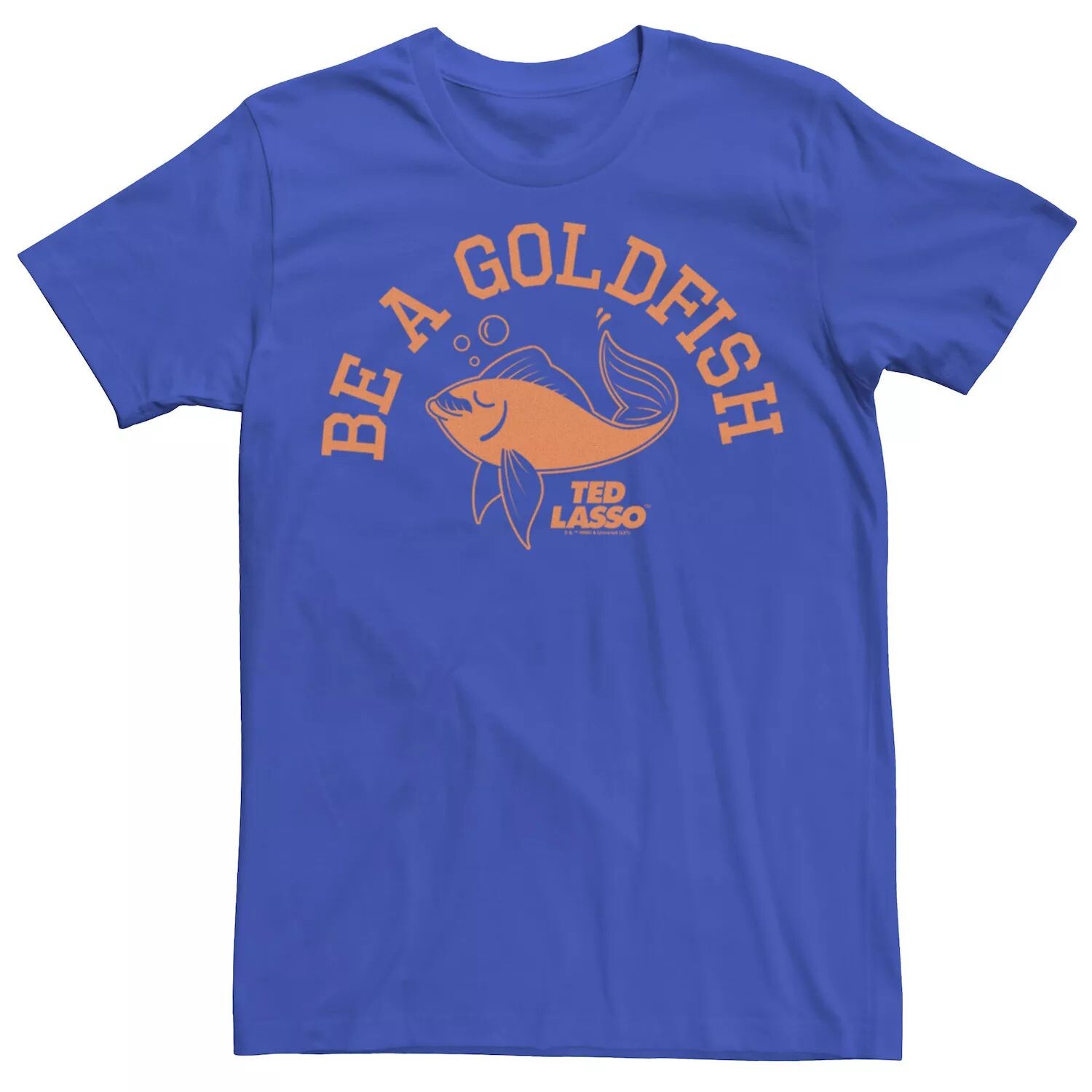 

Мужская футболка Ted Lasso Be A Goldfish Orange Stamp Licensed Character