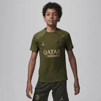 

Топ Jordan Paris Saint-Germain Strike Fourth, цвет Rough Green/Rough Green/Dark Obsidian/Hemp