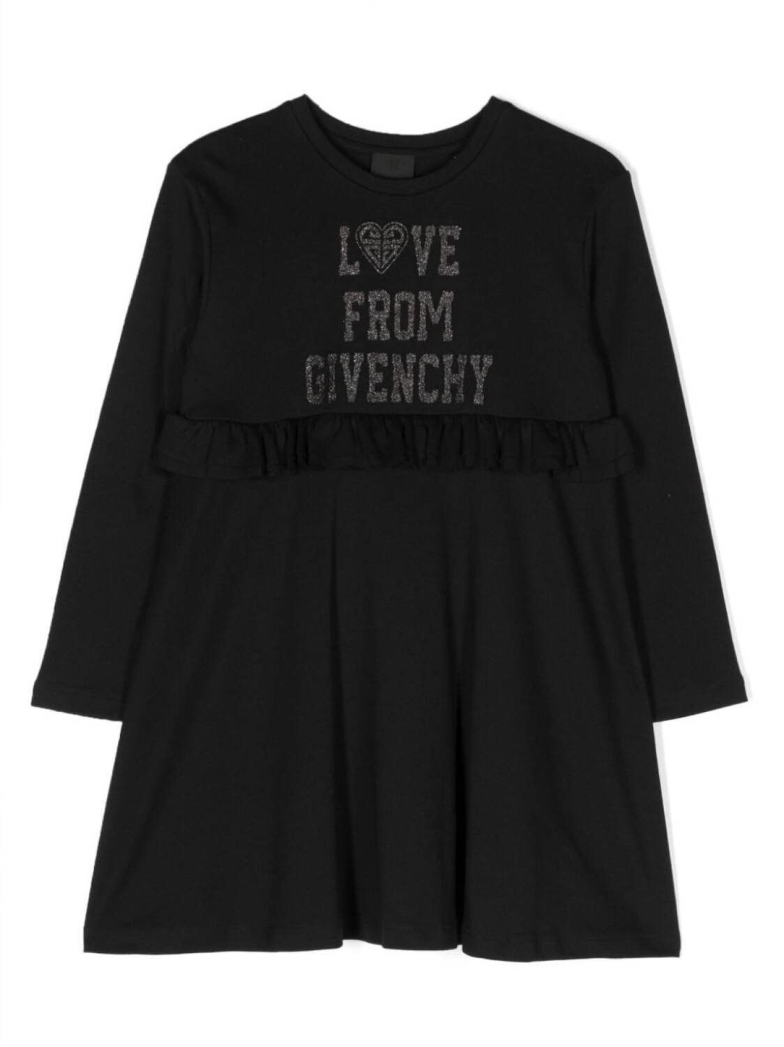 

Givenchy Kids платье из джерси с логотипом, черный