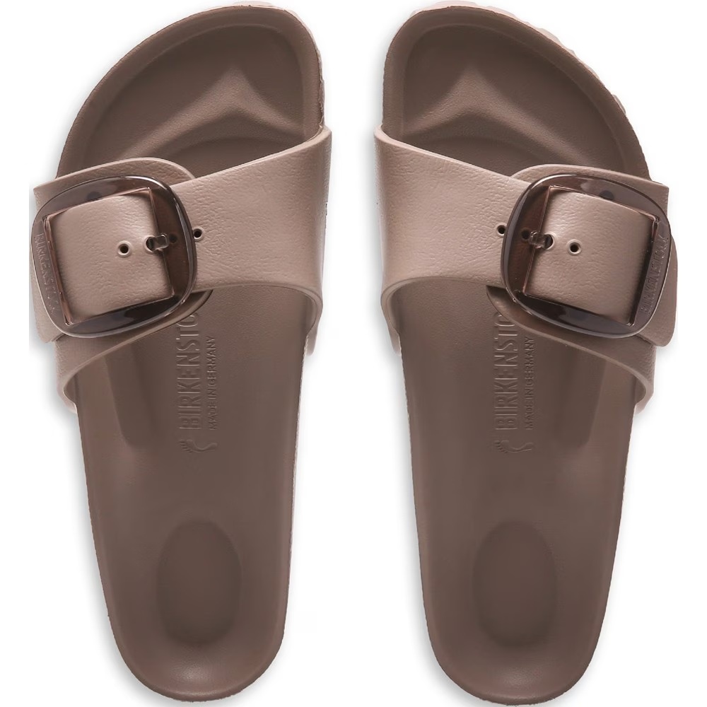 Сандалии Madrid Essentials с большой пряжкой и стелькой Birkenstock, серый — фото 4