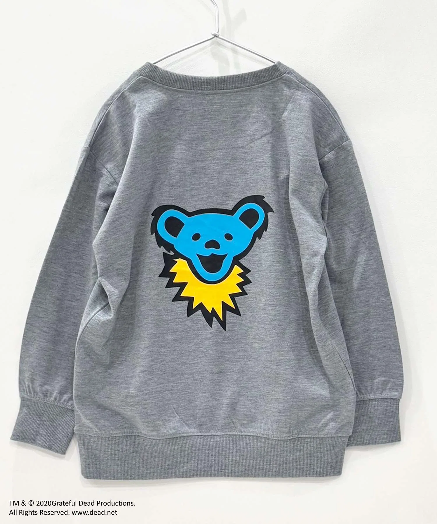 Мини-толстовка GRATEFUL DEAD с крупным принтом из французского махрового трикотажа