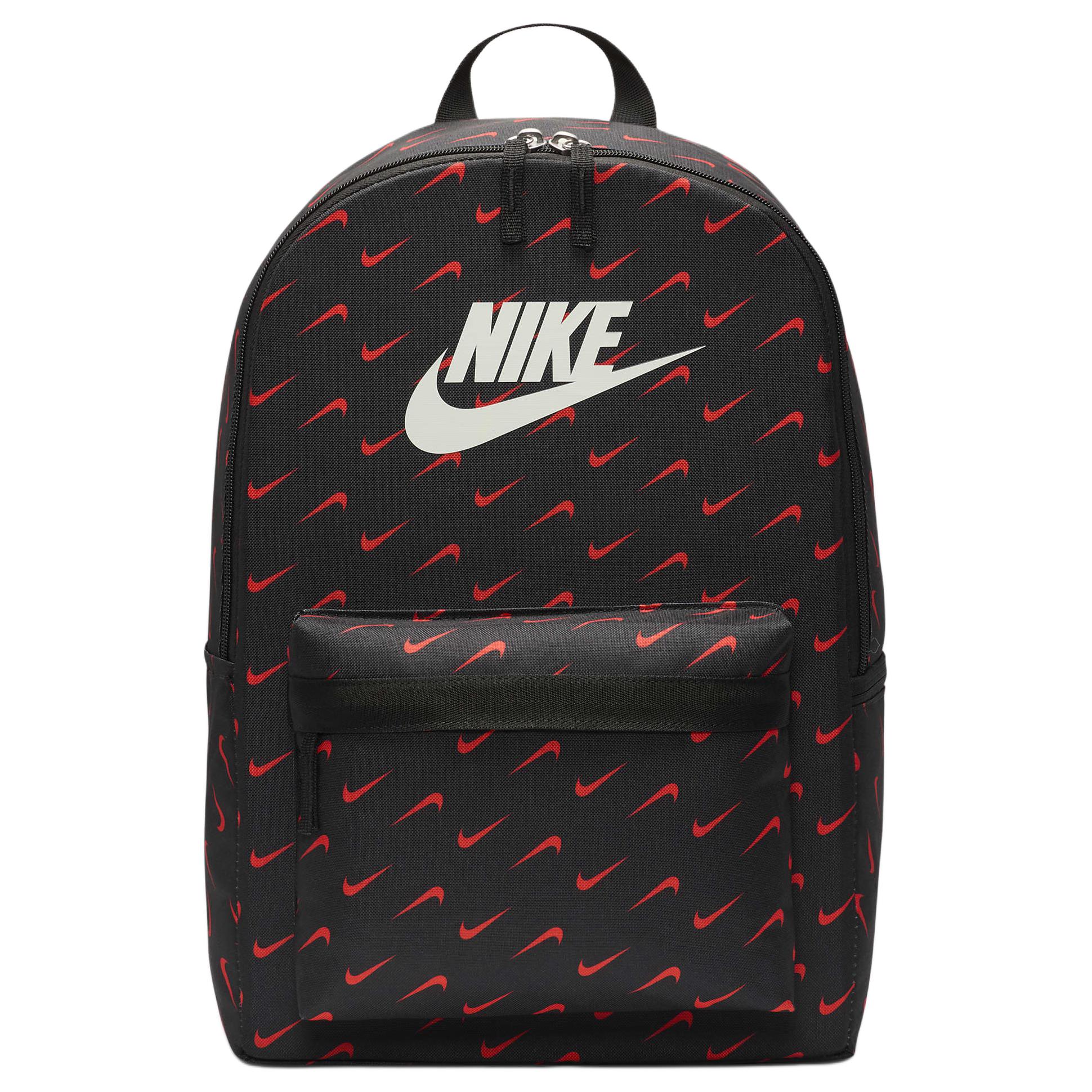 

Женский рюкзак из полиэстера обычный черно-красный Nike