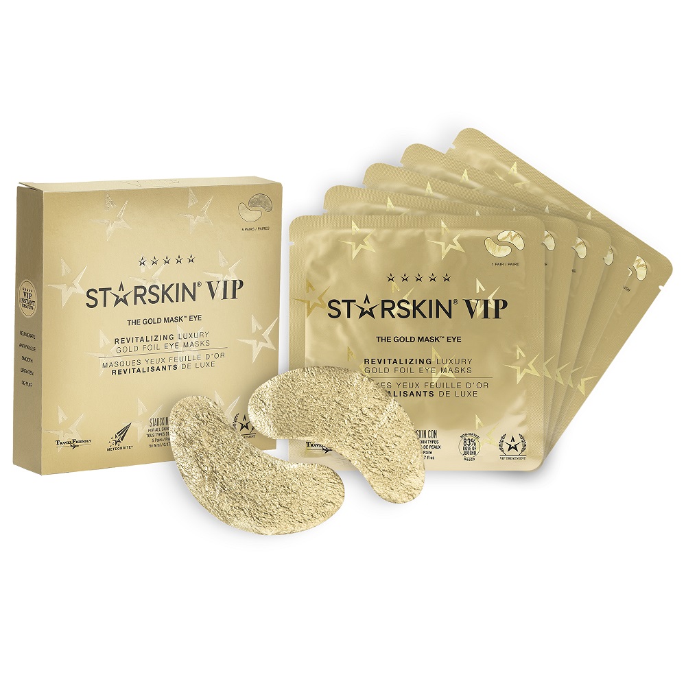 

Освежающая роскошная маска для глаз с золотой фольгой the gold mask revitalizing luxury gold foil eye mask Starskin, количество 1 x 5 шт.