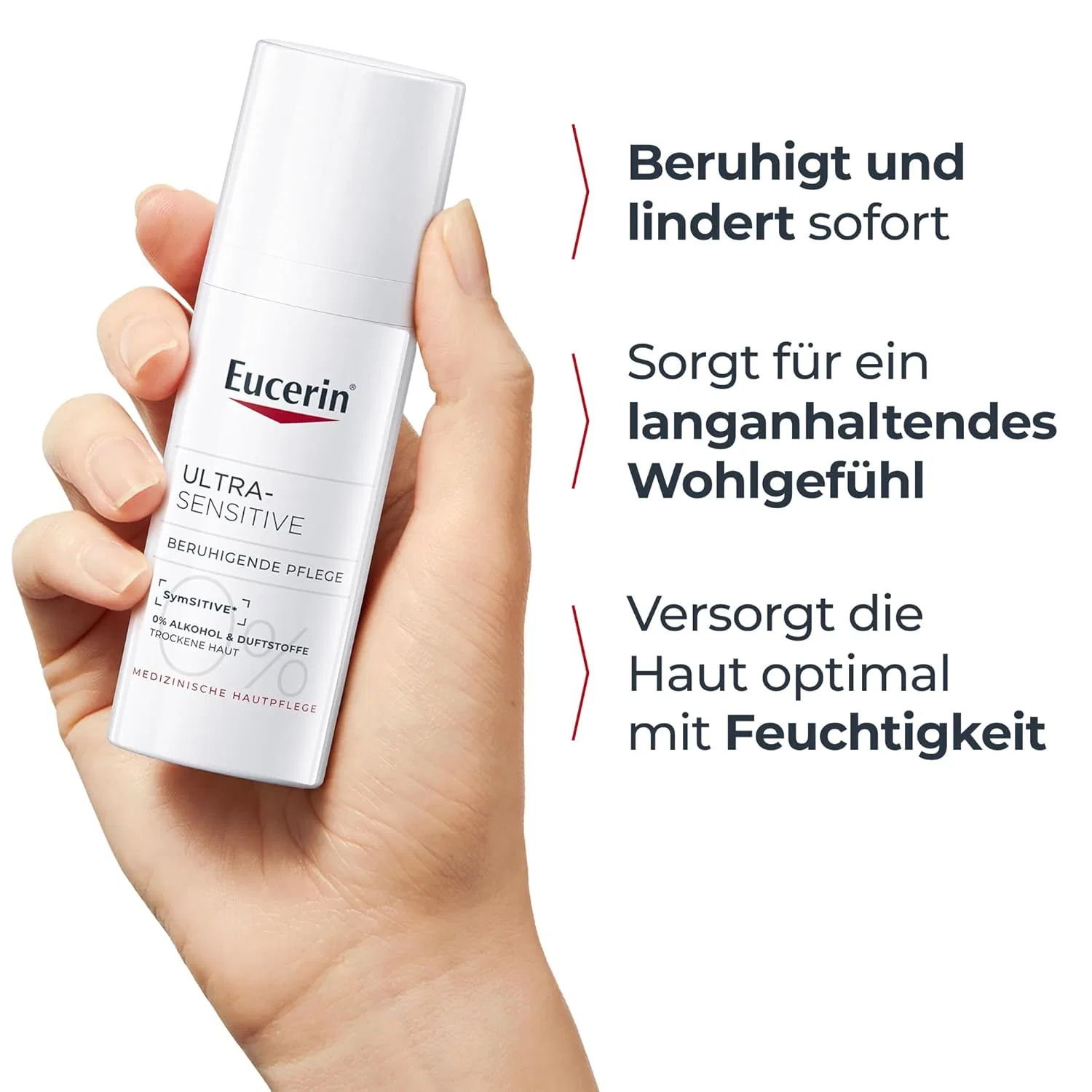 Крем для лица Eucerin — Ультрачувствительный успокаивающий для сухой кожи «Ultra-Sensitive Soothing Care» от, 50 мл — фото 3
