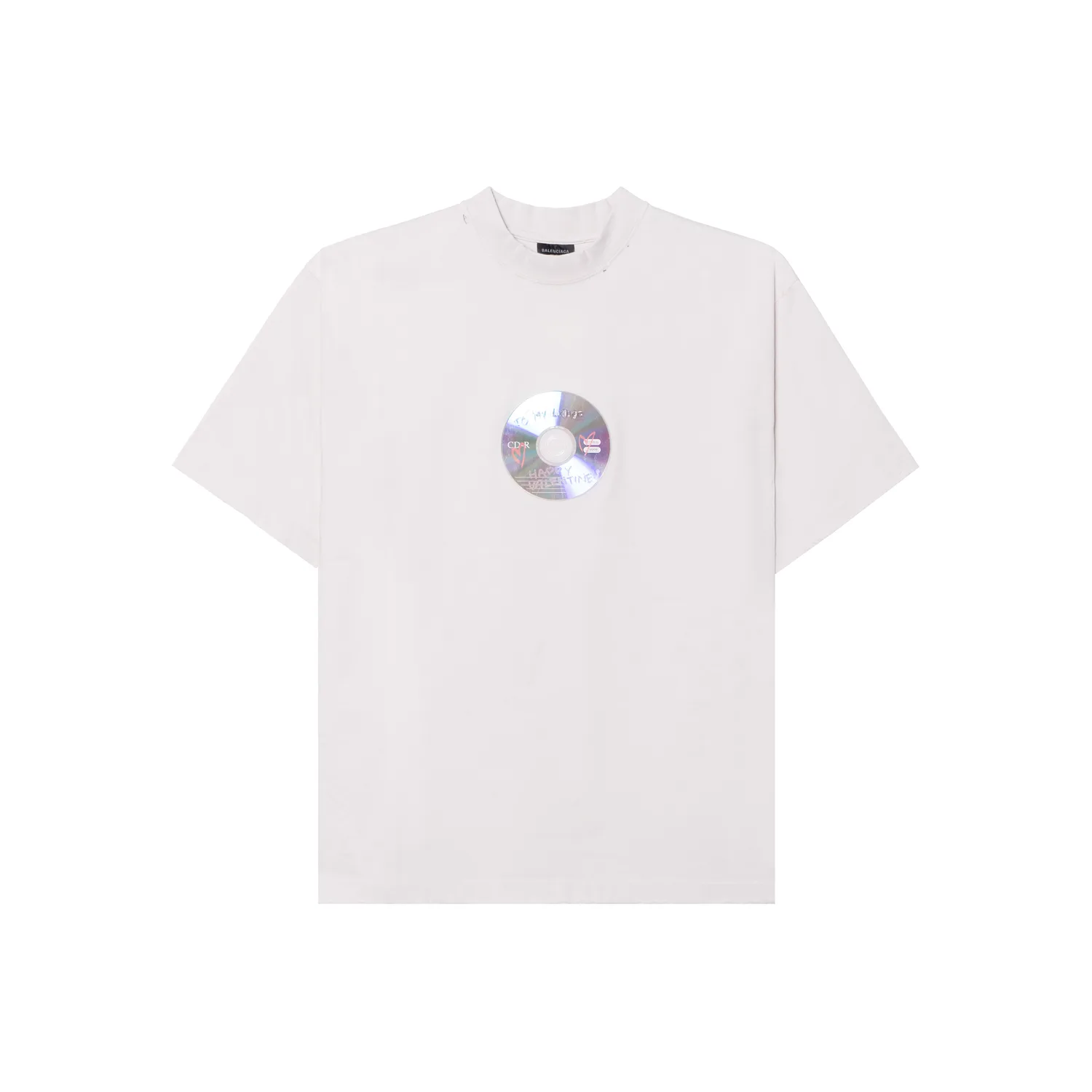 Balenciaga Футболка Regular Fit Unisex Ecru