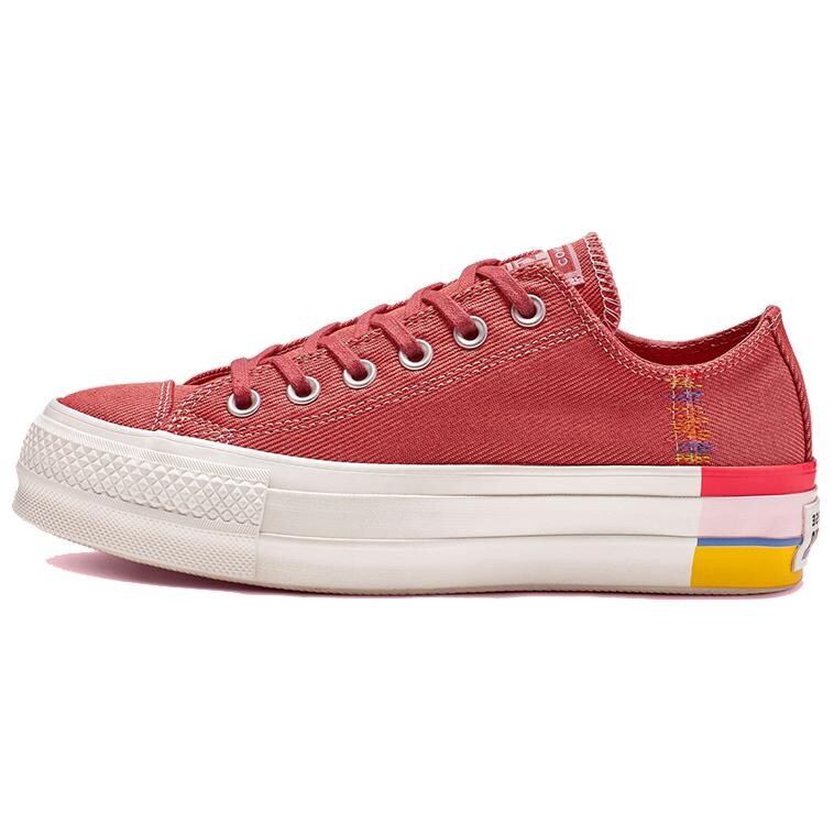 

Кеды Converse Chuck Taylor All Star Rainbow Platform Low Top Rainbow Canvas Low Red Women's