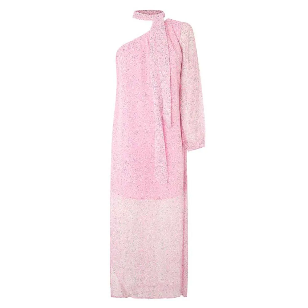 

Платье Pepe Jeans Nikita long sleeve midi, розовый