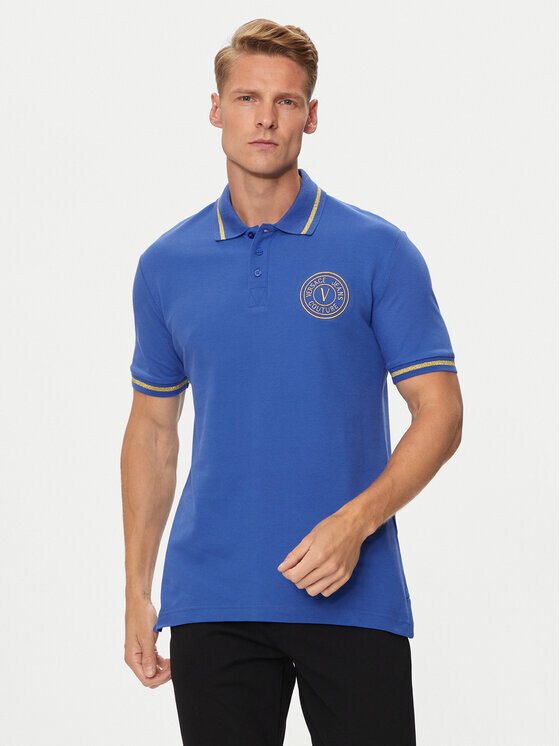 

Поло стандартного кроя Versace Jeans Couture, синий