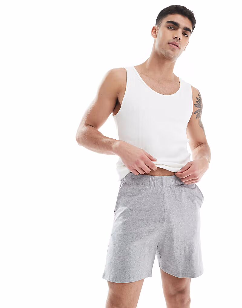 

Шорты для дома серого меланжевого цвета Asos Design