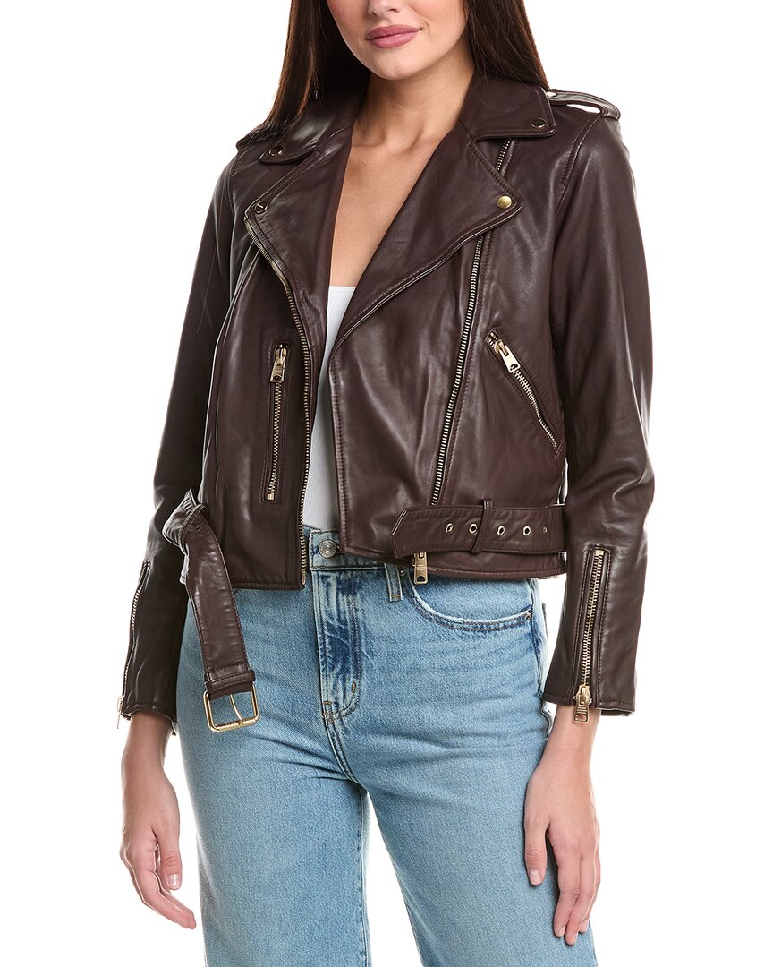 

AllSaints кожаная куртка байкера Balfern All Saints, красный