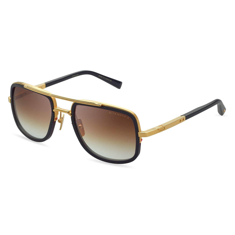 

Солнцезащитные очки-авиаторы унисекс Dita MACH-S DT DTS412-A-01, цвет yellow gold/matte black
