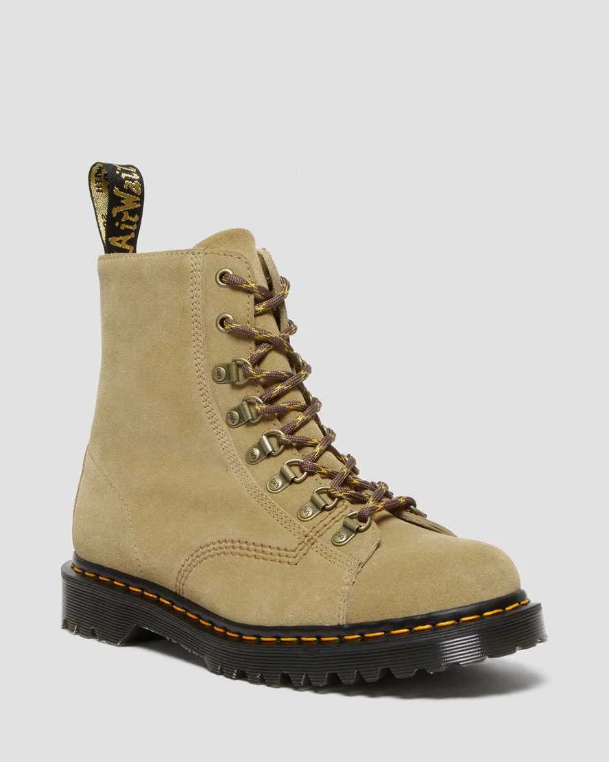 Замшевые сапоги Barton, изготовленные в Англии Dr Martens, Cream,Tan