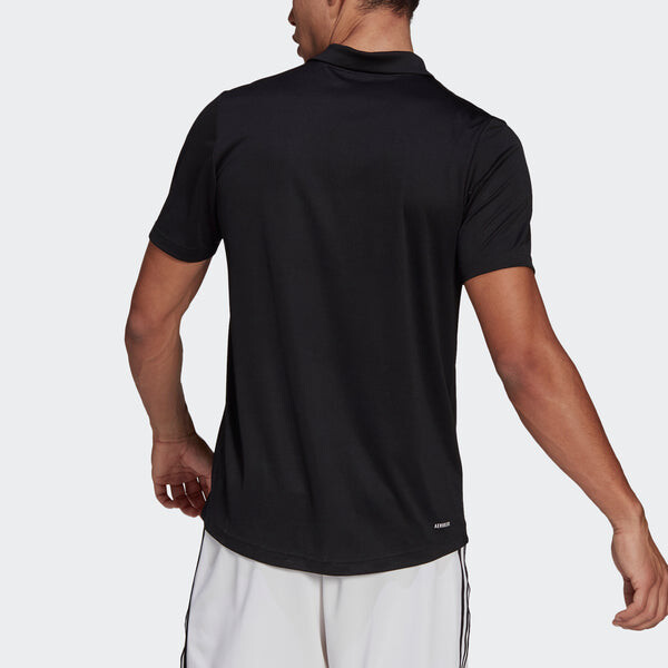 Футболка m pl ps training sports breathable short sleeve polo shirt black Adidas, черный — фото 4