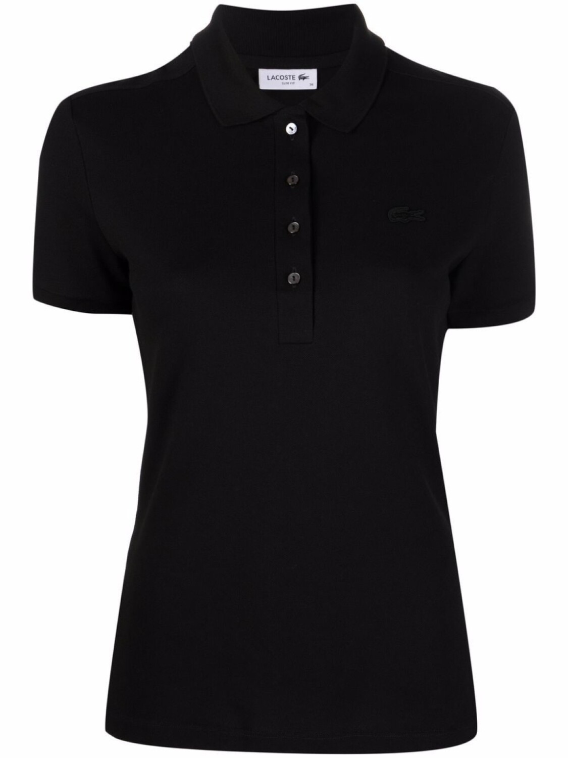 

Lacoste рубашка поло узкого кроя, черный