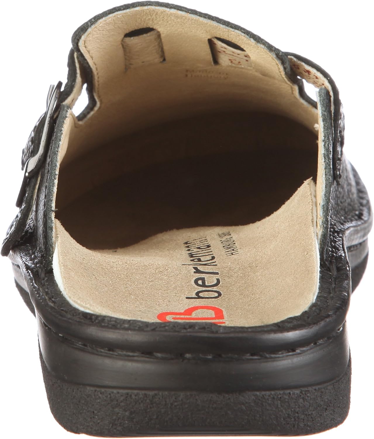 Сабо Birkenstock Boston 260211 для взрослых унисекс из велюра Berkemann, черный — фото 3