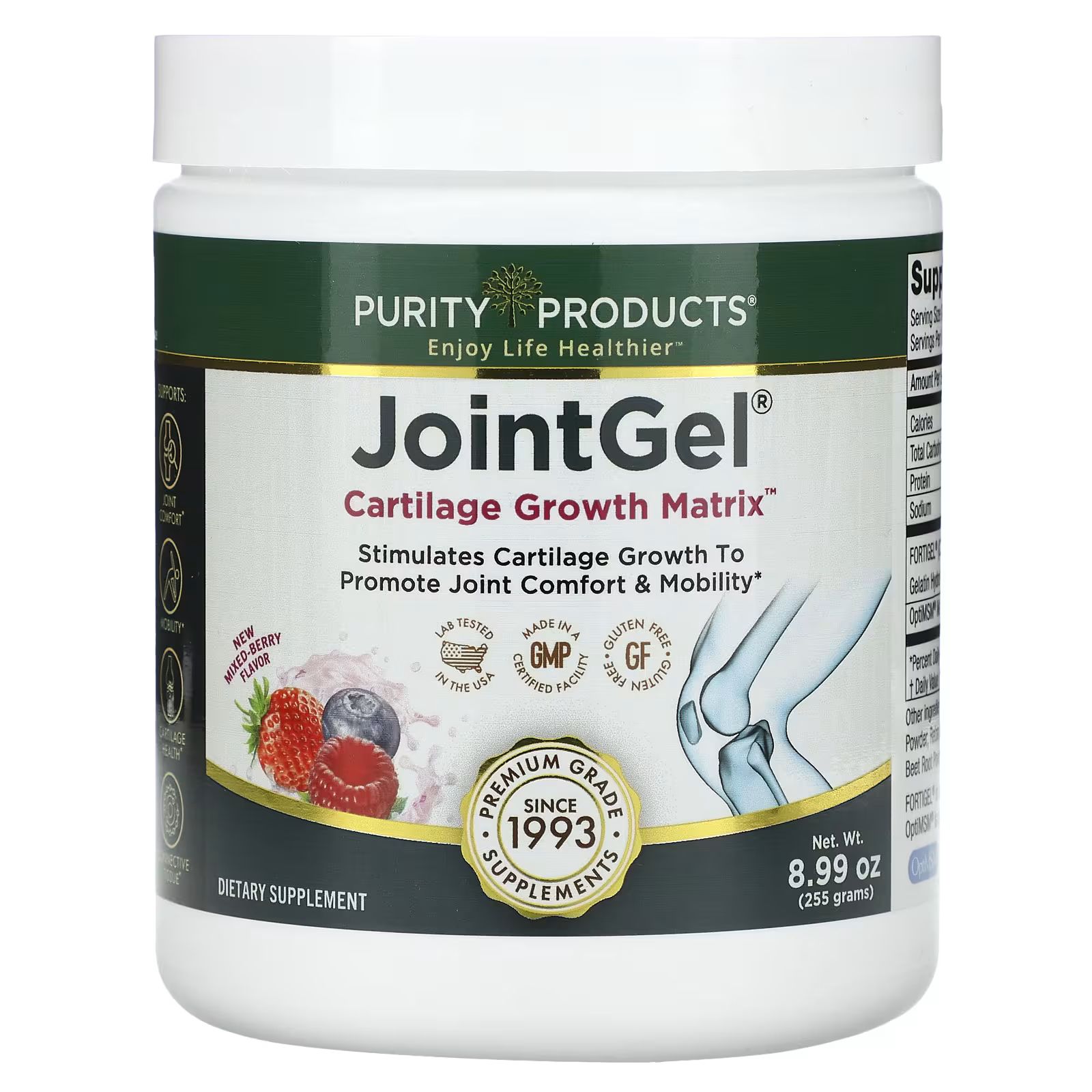 

JointGel, Ягодная смесь, 8,99 унции (255 г) Purity Products