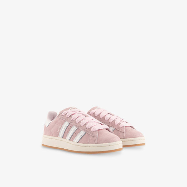 Кроссовки замшевые Adidas Campus 00s, розовый / белый — фото 3