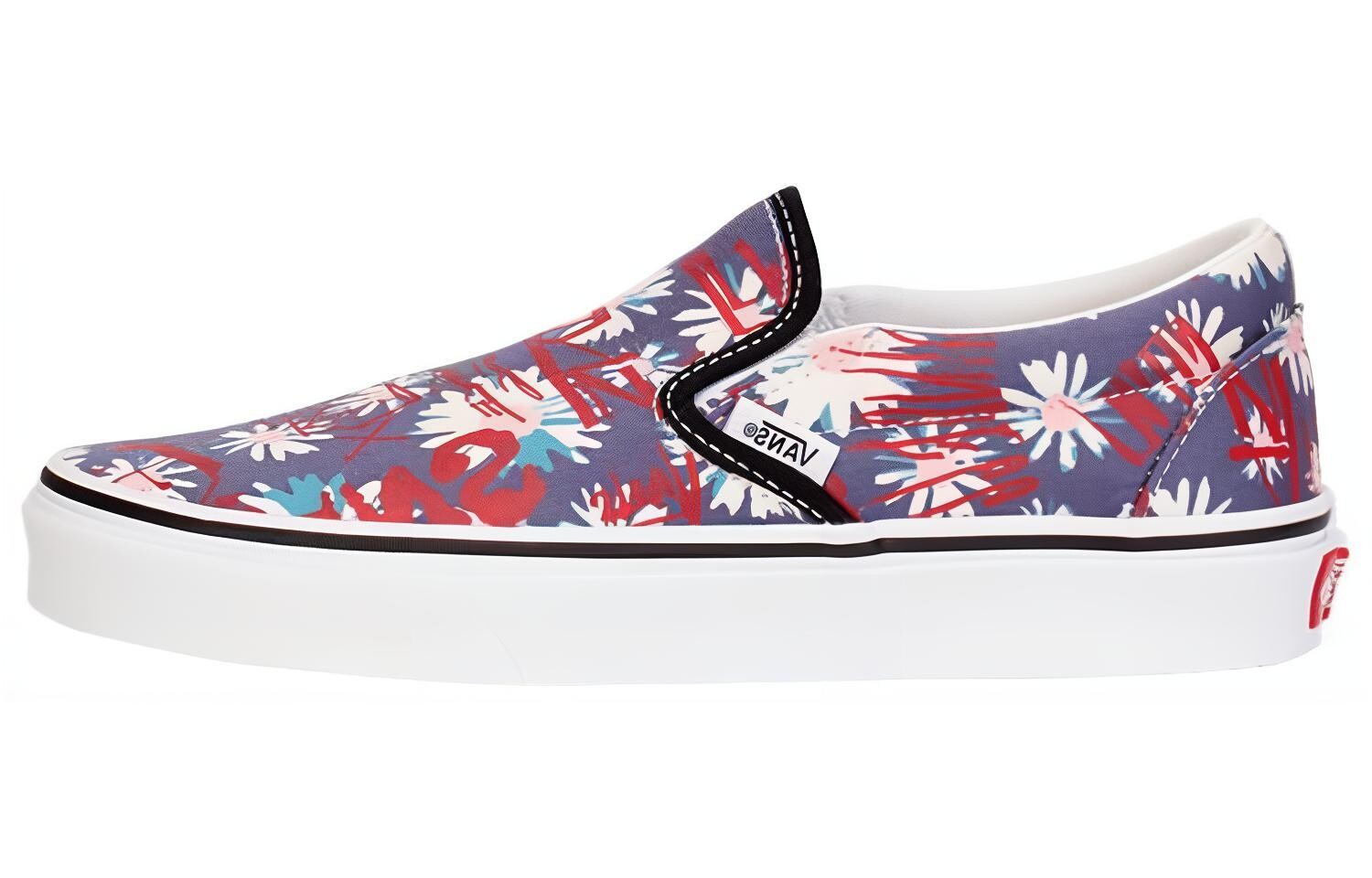

Классические кеды-лодочки «Floral» Vans, синий/красный