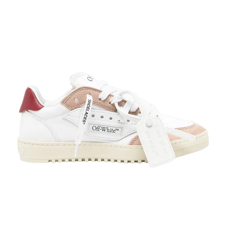 Кроссовки Off-White Wmns 5.0 Low 'White Blush Pink Brick Red', белый