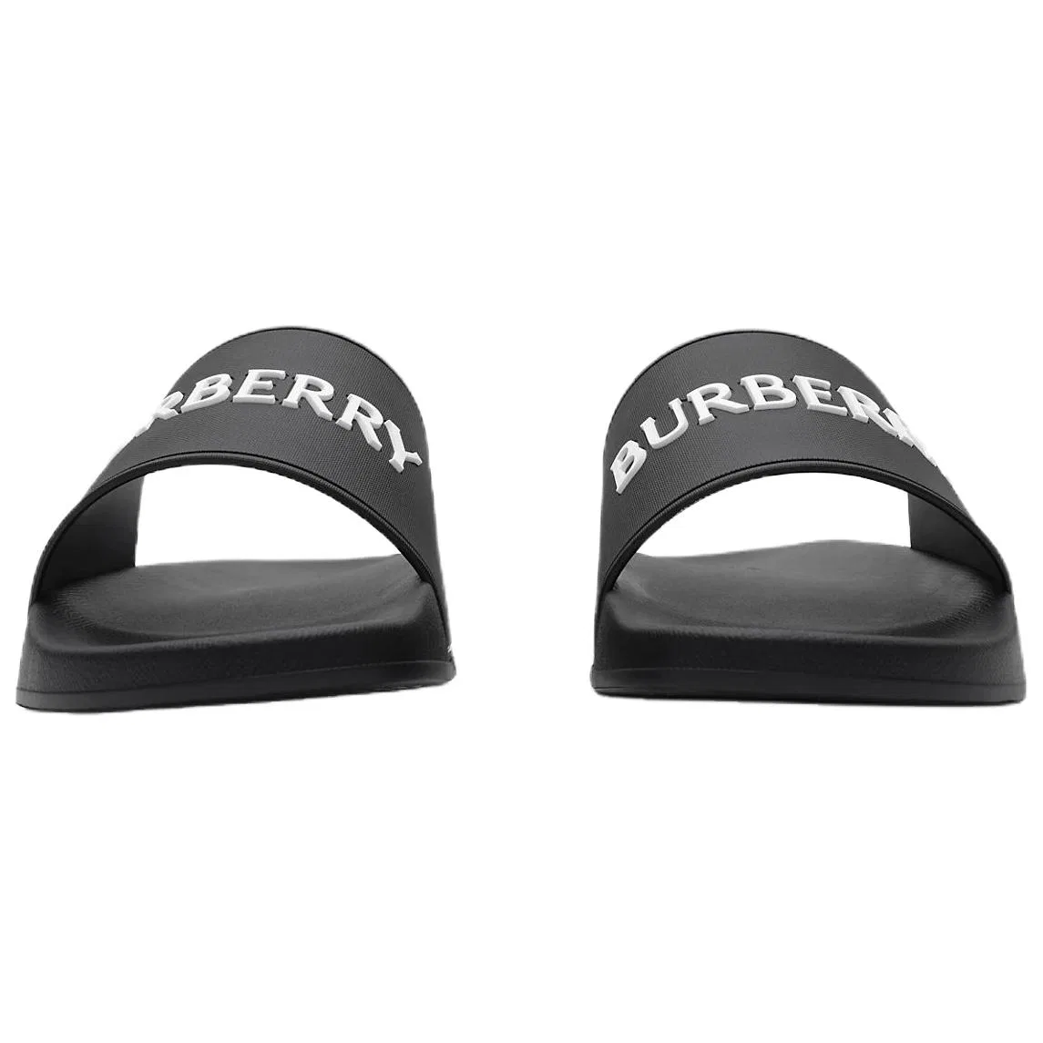 Шлепанцы Burberry Black White — фото 4