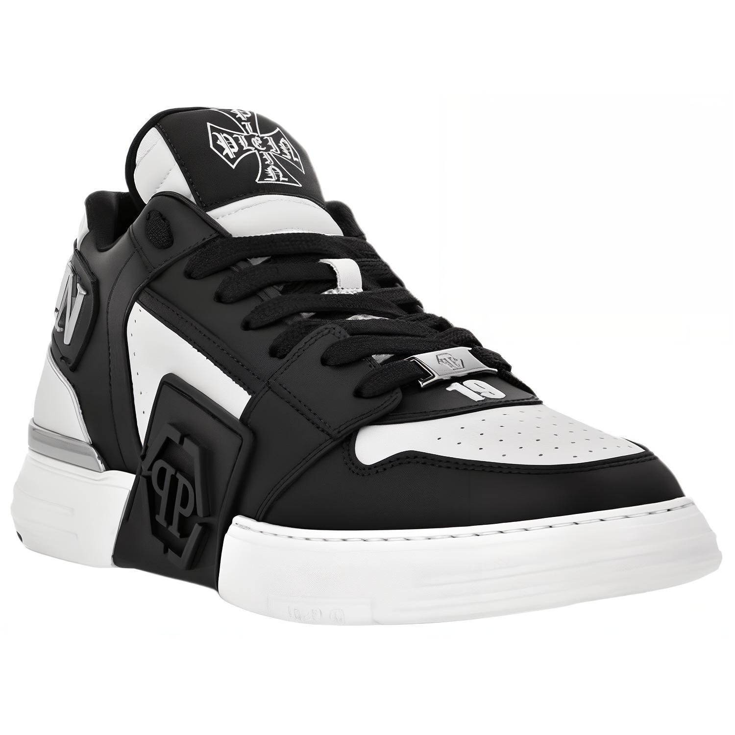 PHILIPP PLEIN Кроссовки Phantom Kicks Low top Unisex Black White — фото 4