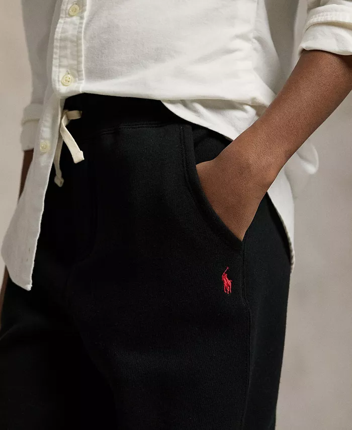 Хлопковые джоггеры с кулиской для мальчиков Big Boys Polo Ralph Lauren, черный — фото 3