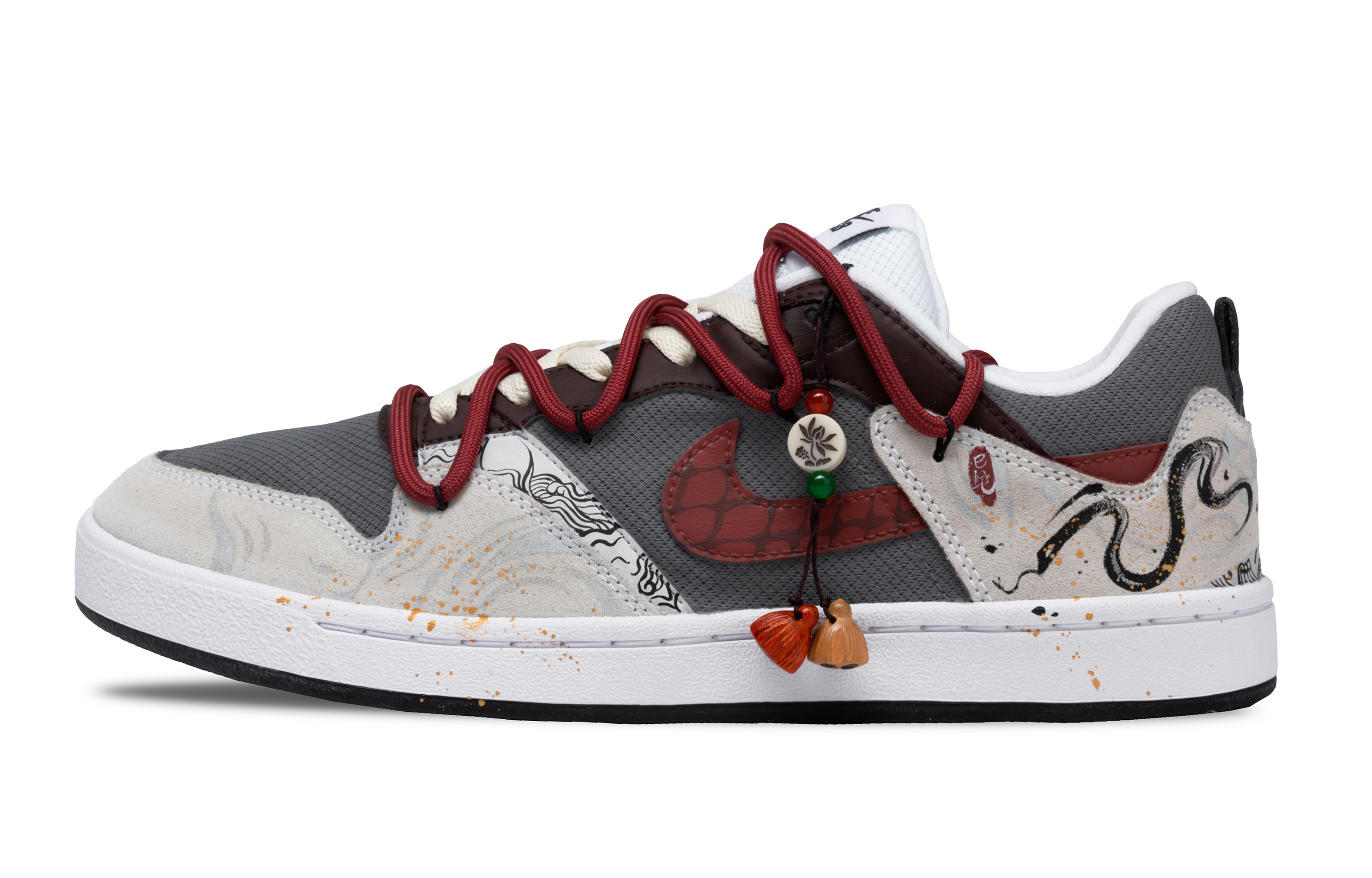 

Nike SB Alleyoop, легкие, противоскользящие и износостойкие, низкие, мужские, красные, кроссовки для скейтбординга