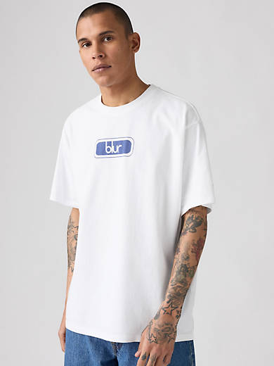 

Футболка с полосой Blur Levi's, цвет Blur Logo - White